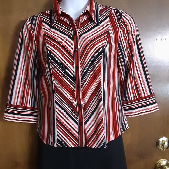 M.K.M DESIGNS/JERSEY BLOUSE/LARGE - Picture 2 of 8
